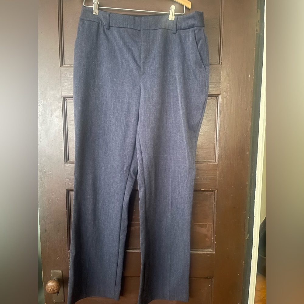 Nine West Navy Blue Boot Cut Trousers